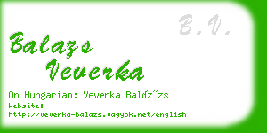 balazs veverka business card